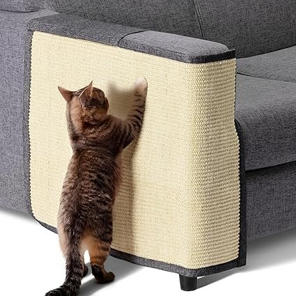 Tapis à griffer pour canapé en sisal naturel, protection efficace pour accoudoirs
