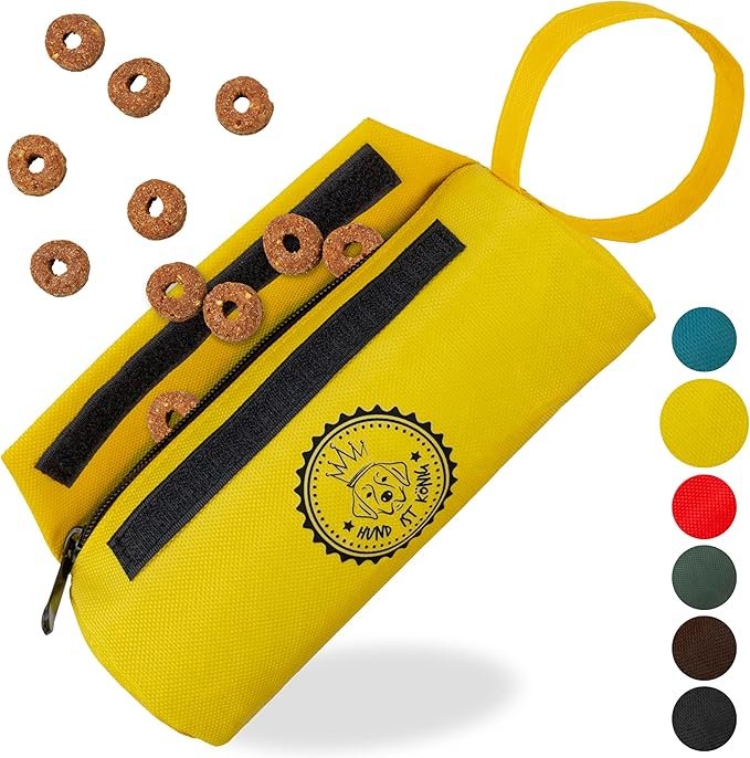 Dummy chien jaune – jouet de rappel éducatif pour renforcer le lien et l’écoute