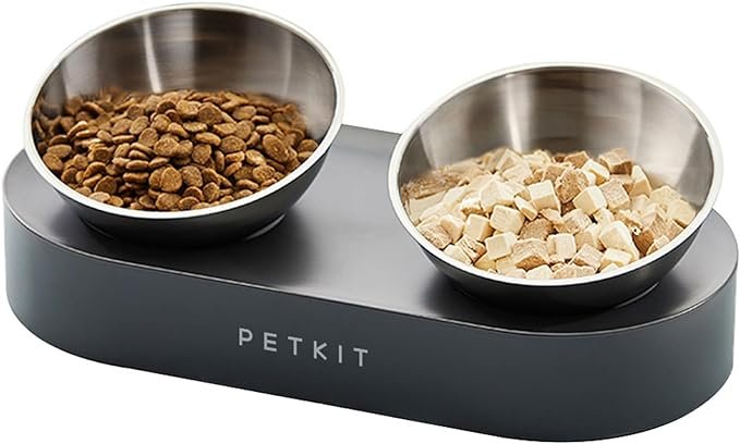 gamelle surélevée petit chien – gamelle ergonomique inclinée en inox pour améliorer la digestion et soulager les articulations chez les chiens de petite taille