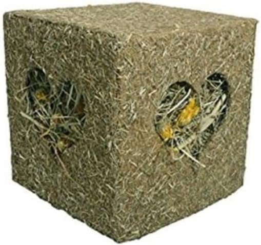 Cube de foin pour octodon naturel et comestible pour rongeur, idéal pour l'usure des dents et le divertissement quotidien