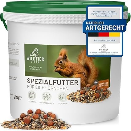 Nourriture pour écureuils complète et naturelle – mélange de graines et fruits secs