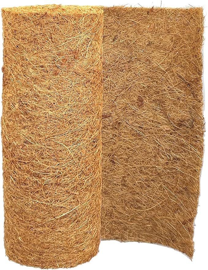 Tapis coco pour tortue terrestre dans un enclos intérieur – revêtement naturel, doux et sans poussière pour un sol confortable et hygiénique
