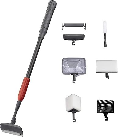 Kit nettoyage aquarium axolotl complet avec brosse, siphon et raclette pour entretien facile du bac