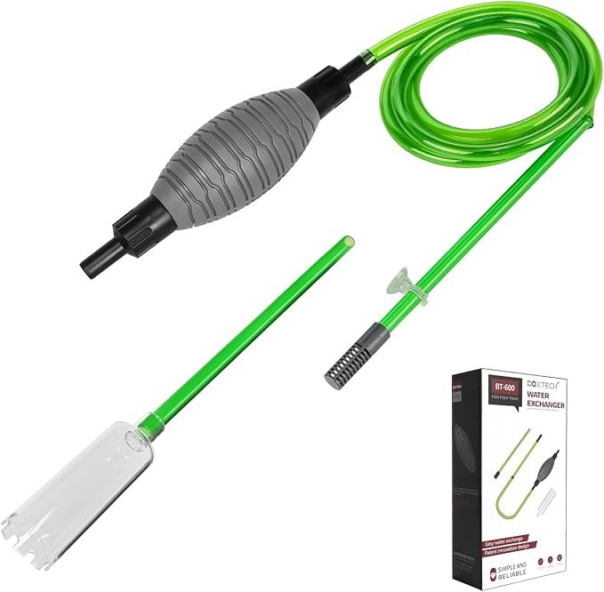Siphon aquarium axolotl – nettoyage doux et précis du fond, adapté au sable, gravier et aquariums de toutes tailles