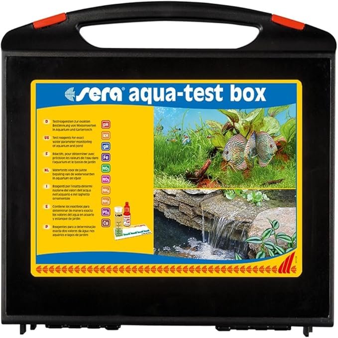 Kit test eau axolotl en mallette complète avec tous les tests nécessaires pour contrôler la qualité de l'eau d’un aquarium