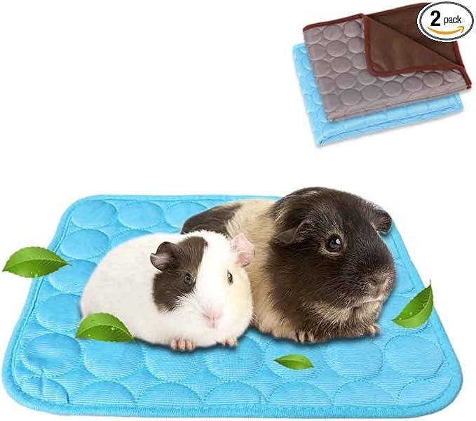 Tapis rafraîchissant pour octodon – textile respirant sans gel, lavable, pour cage et coin repos