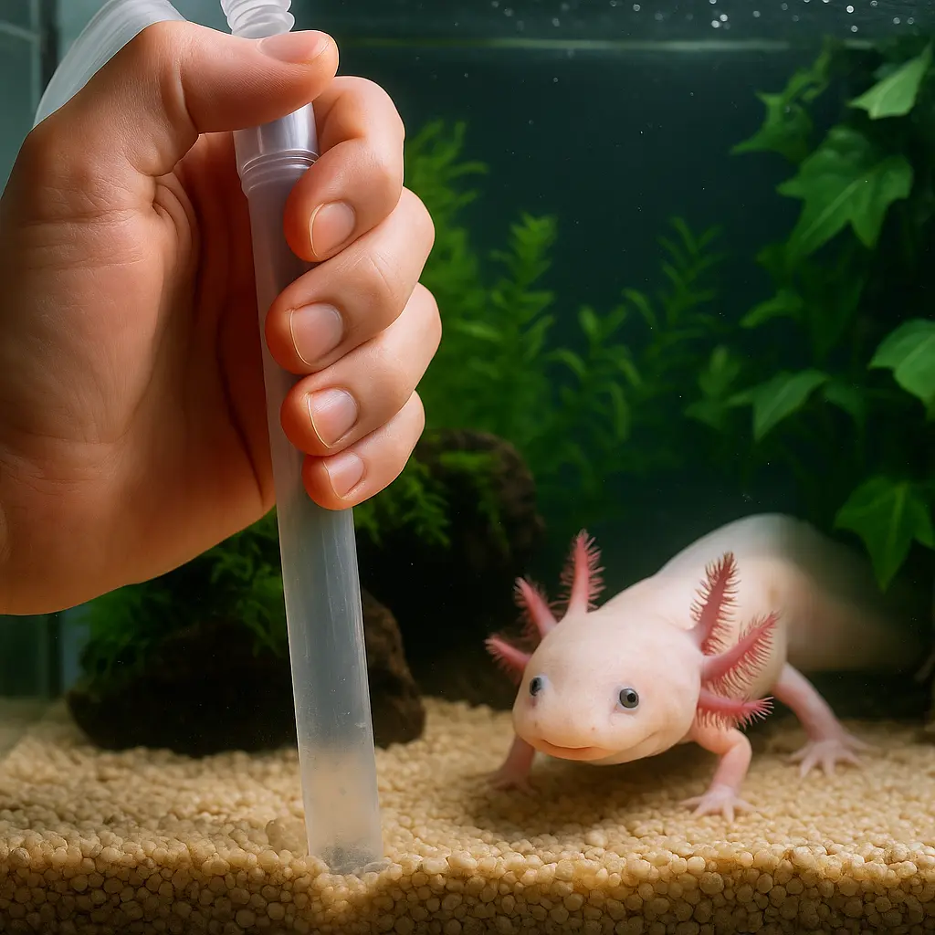 Entretien de l’aquarium d’un axolotl