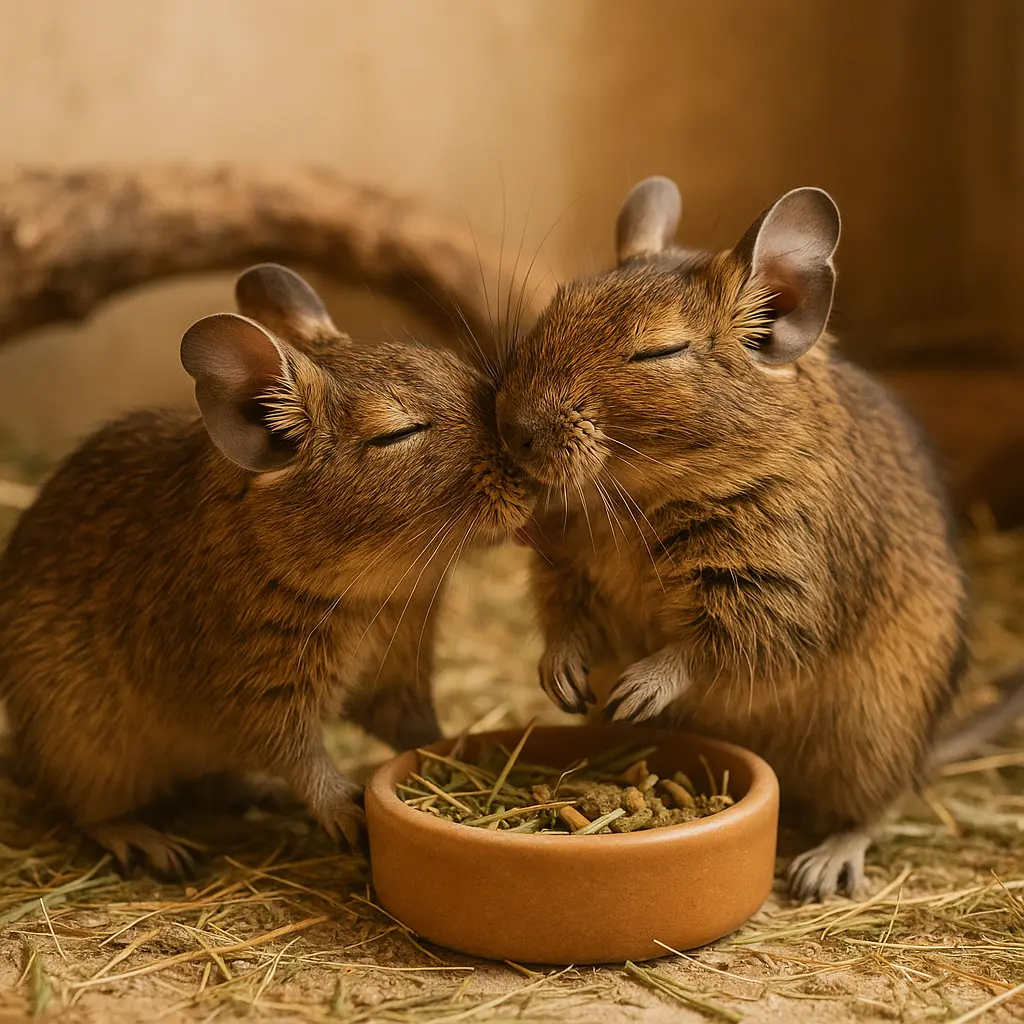 Octodons en interaction sociale