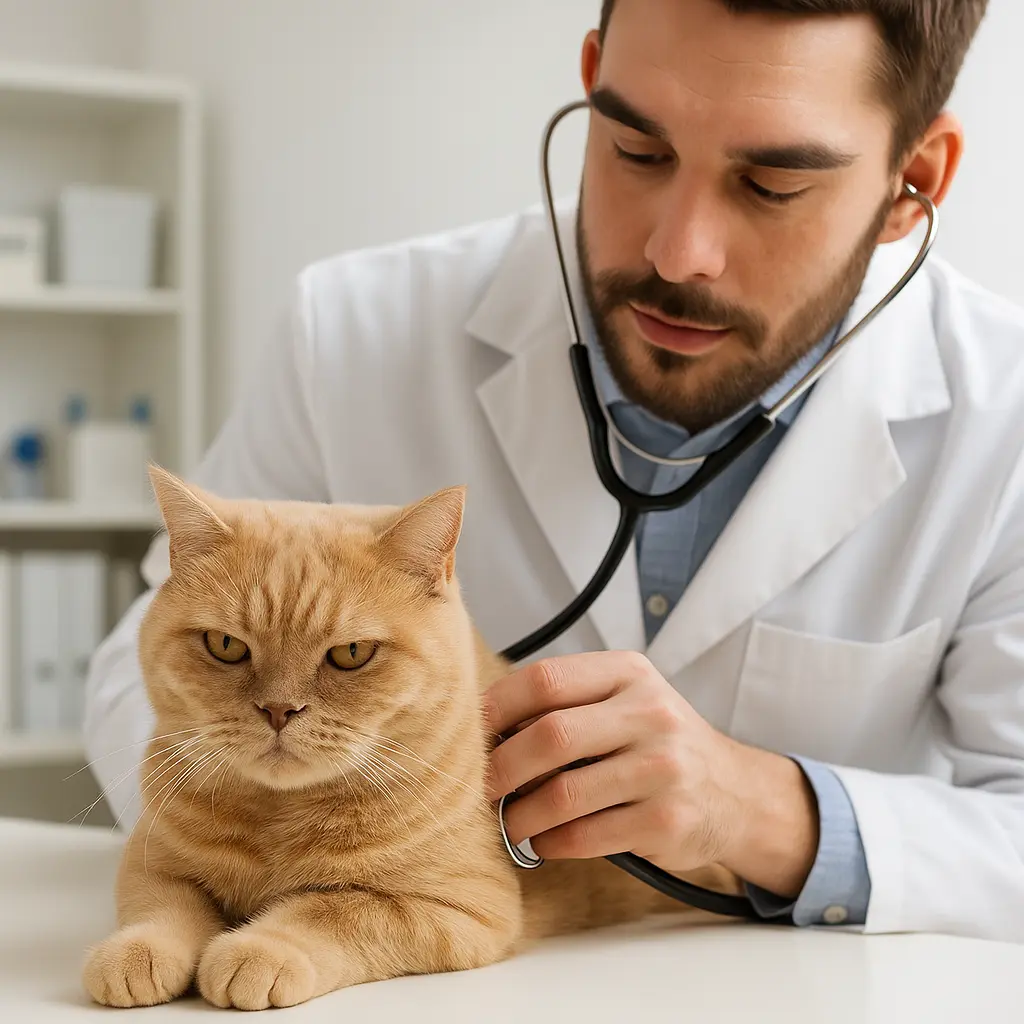 chat osculpté par vétérinaire