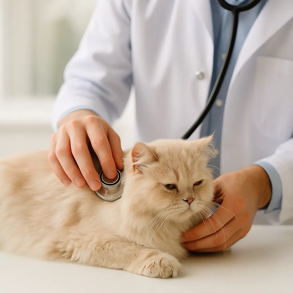 chat au vétérinaire