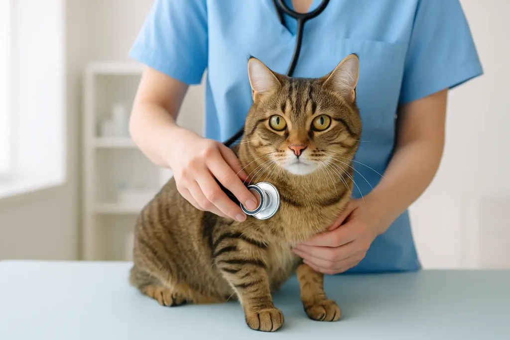 chat au vétérinaire