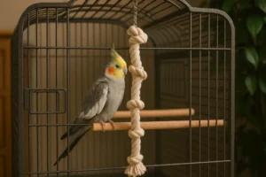 Corde en Coton pour Calopsitte – Naturelle et Robuste