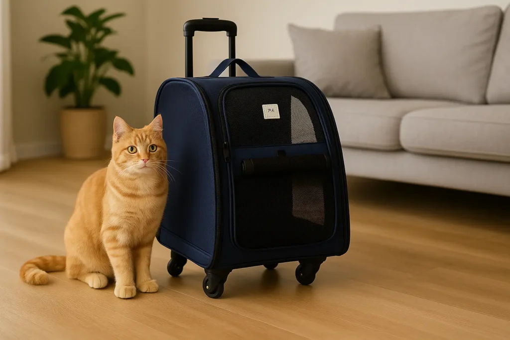 Sac de Transport à Roulettes pour Chat – Voyage Confort