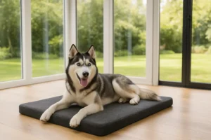 Coussin Réversible Chien – Confort Été/Hiver Lavable