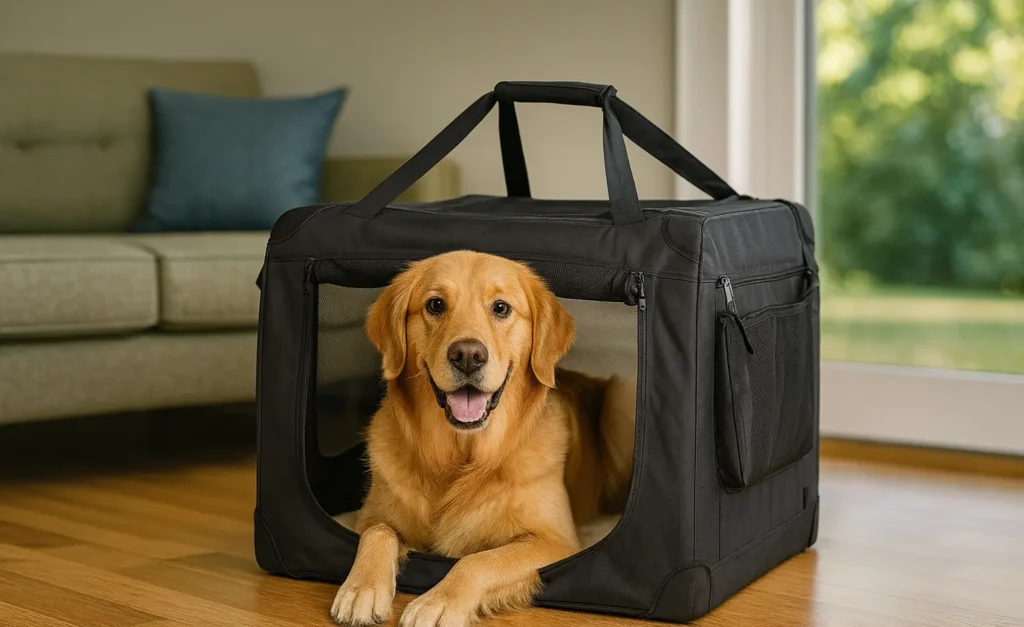 Cage Transport Grand Chien – Confort et Sécurité Pliable