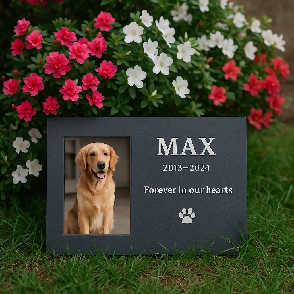 Plaque Tombale pour Chien – Souvenir Durable et Personnalisé