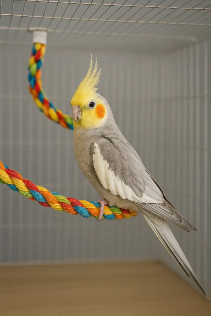 Corde Élastique pour Calopsitte – Solide et Sécurisée