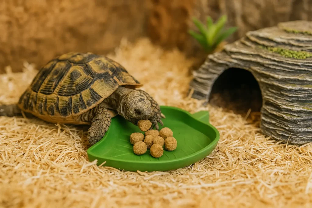 Bol d’Alimentation pour Tortue Terrestre – Lot de 2 Feuilles