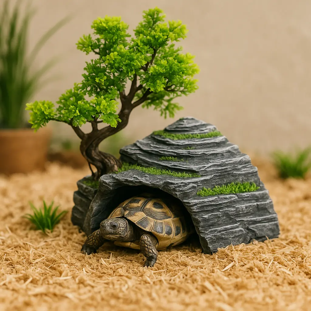Abri pour tortue terrestre : sûr, naturel et décoratif