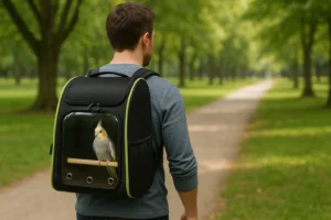 Sac à Dos de Transport pour Calopsitte – Confort et Sécurité