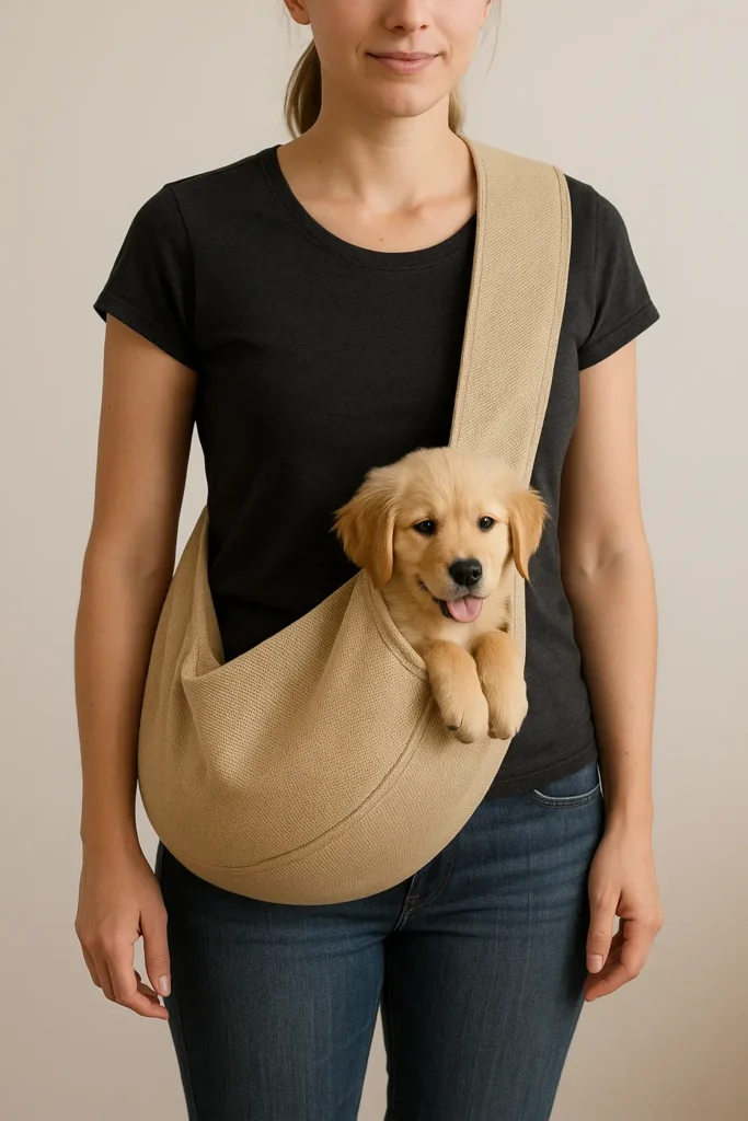 Sac de Transport Bandoulière pour Petit Chien – Léger et Confortable