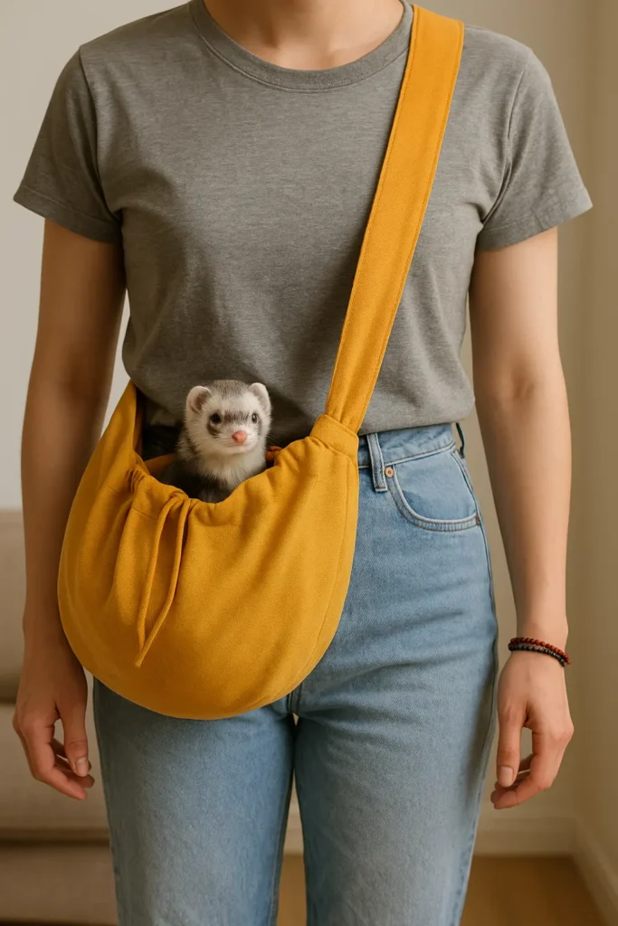 Sac de Transport pour Furet – Confort et Proximité Assurée