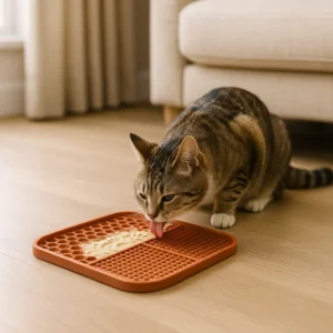 Tapis de léchage pour chat : apaisement et stimulation