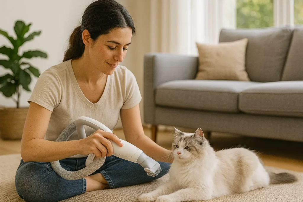 Tondeuse pour Chat avec Aspirateur – Toilettage Sans Stress