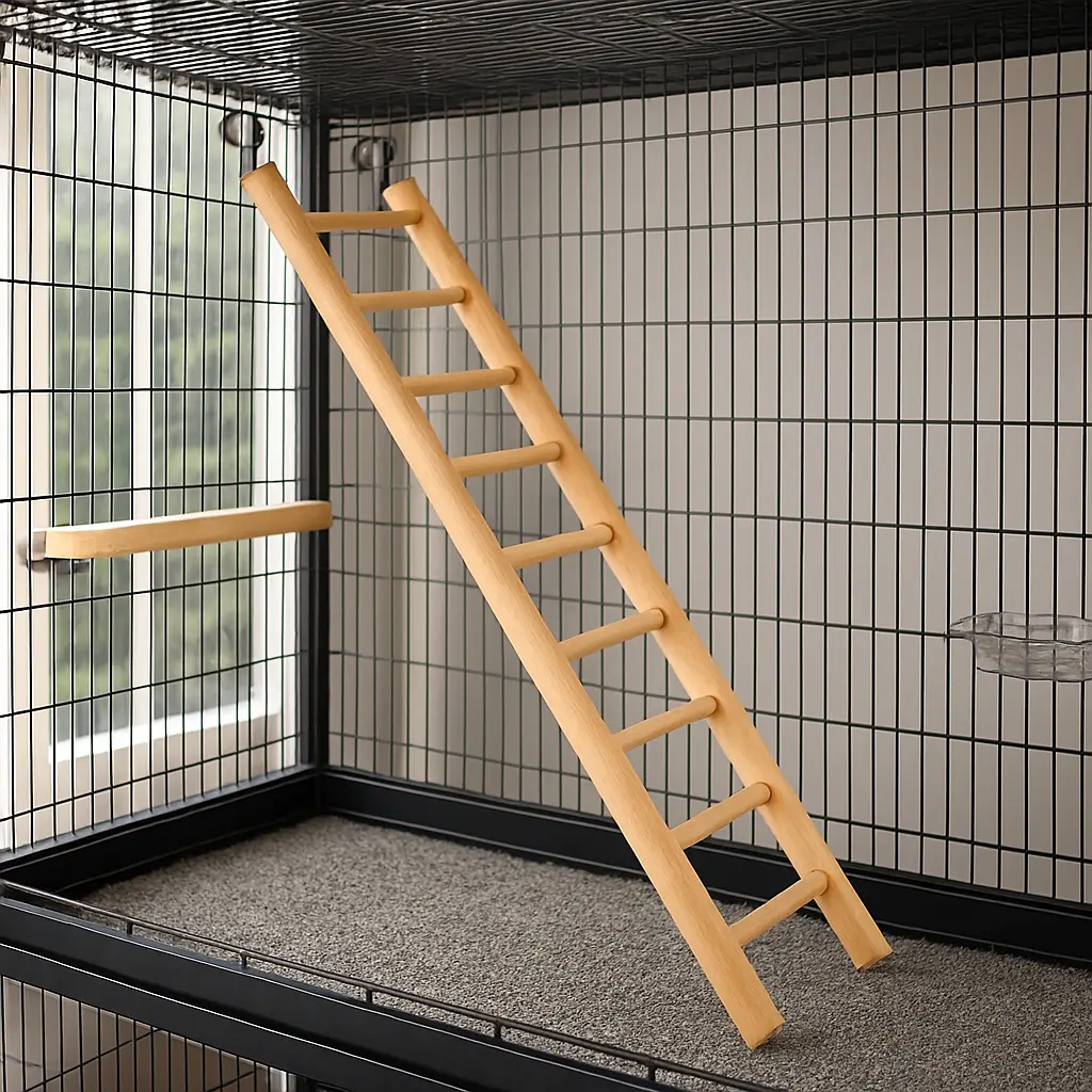 Échelle en Bois pour Calopsitte – Simple et Économique