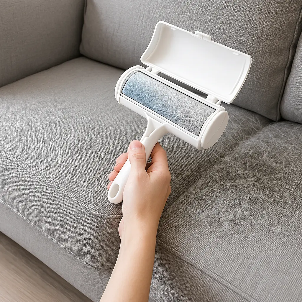 Brosse anti poils pour chat – Pratique et réutilisable