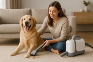 Tondeuse pour Chien avec Aspirateur Intégré – Silencieuse