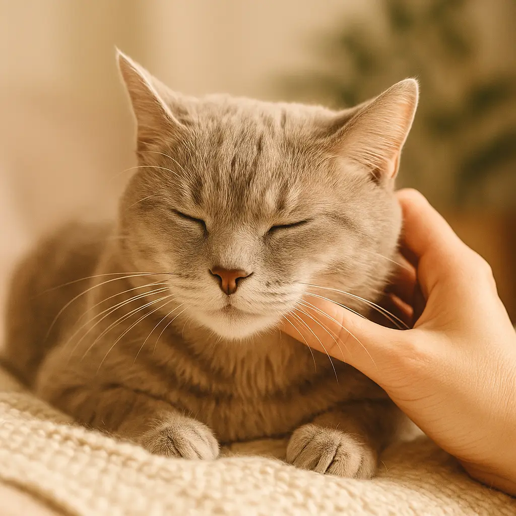 Chat âgé au pelage soyeux, assis fièrement près d’une fenêtre ouverte