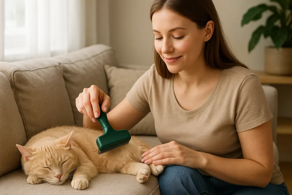 Brosse de Toilettage pour Chat – Réduisez la Perte de Poils