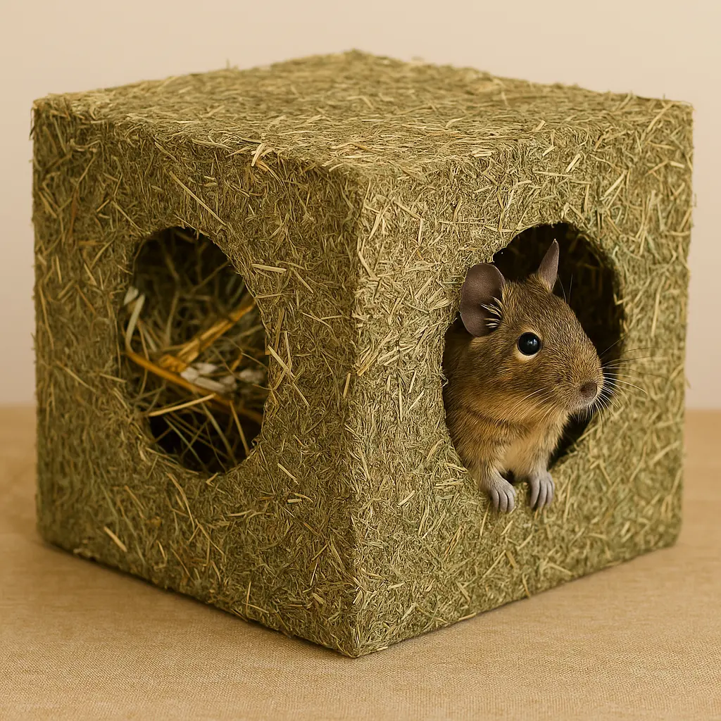 Cube de Foin pour Octodon – Gourmandise Naturelle