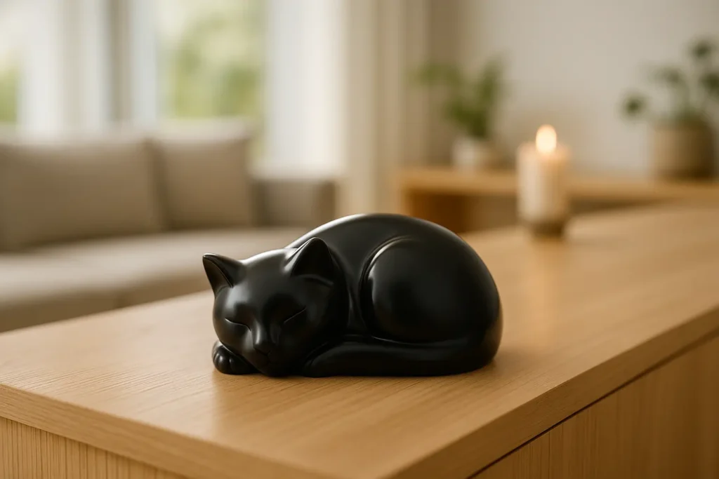 Urne Funéraire pour Chat – Honorez Son Souvenir avec Tendresse