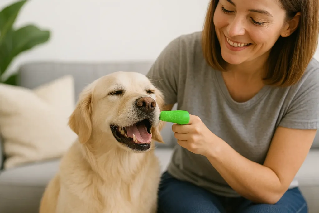 Brosse à Dents Doigt pour Chien – Douce, Pratique, Efficace