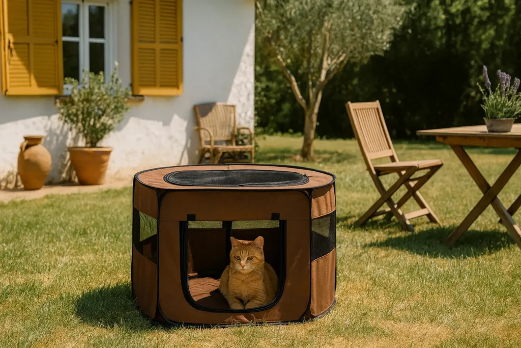 Parc pliable pour chat – Enclos sécurisé en 4 tailles