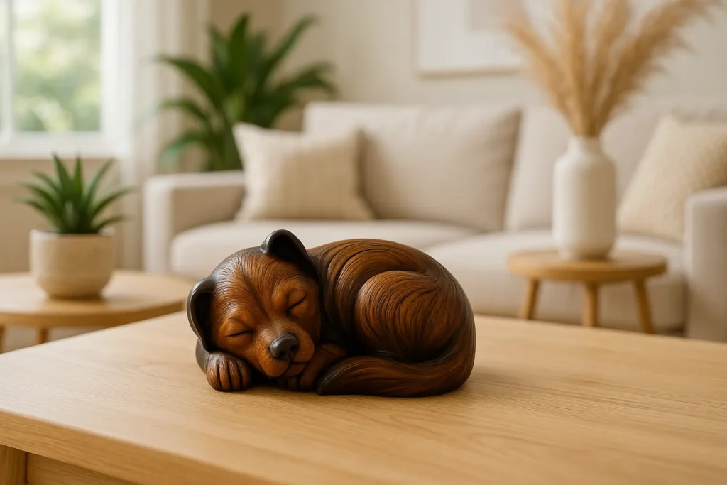 Urne Funéraire pour Chien – Hommage Sobre et Apaisant