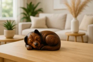 Urne Funéraire pour Chien – Hommage Sobre et Apaisant