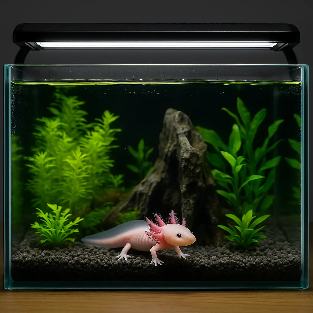 Lampe d’aquarium pour axolotl – Éclairage LED pratique, sûr