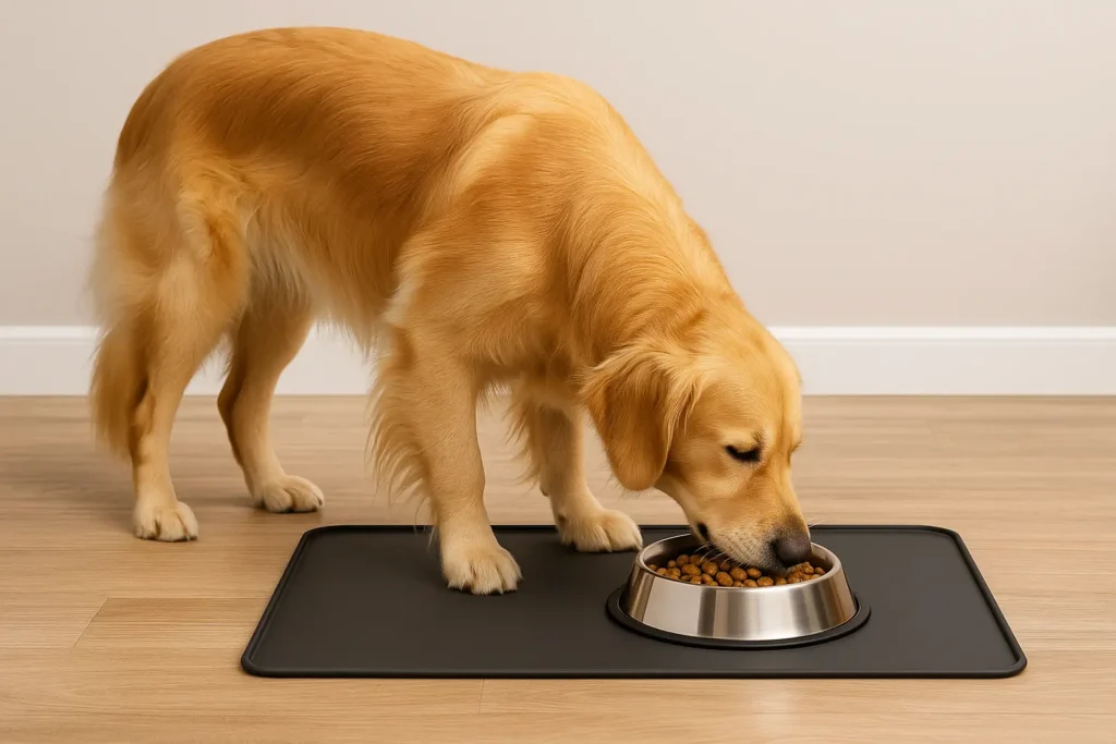 Tapis Gamelle Chien avec Rebords – Zéro Dégât, Zéro Stress