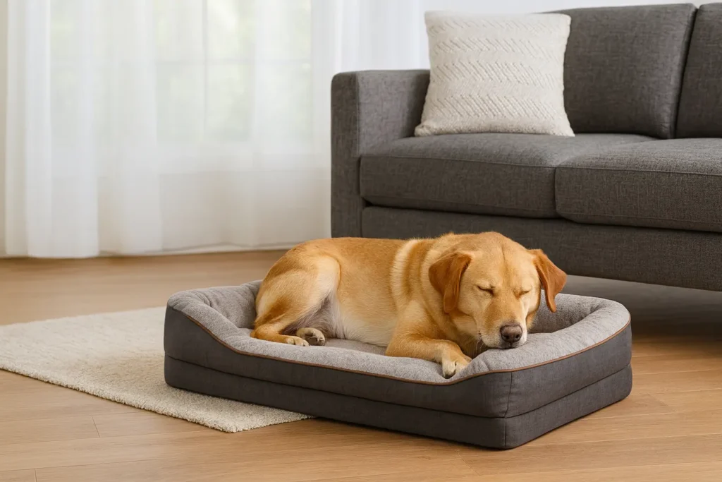 Lit Orthopédique Chien – Confort Premium et Housse Lavable