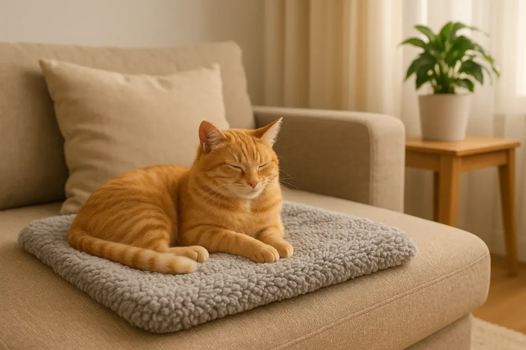 Couverture apaisante pour chat – Douce, chaude & anti-stress