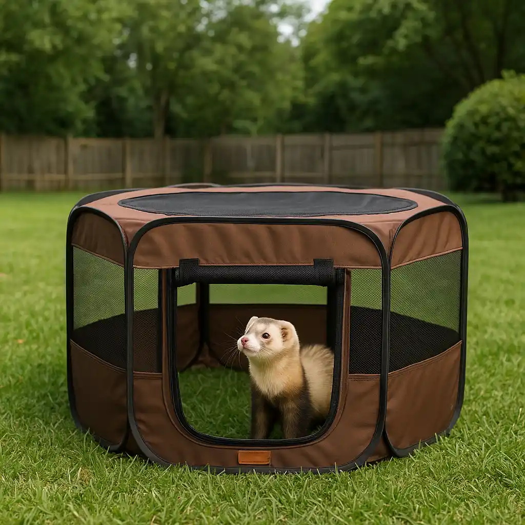 Enclos Furet Pliable – Sécurisé, Aéré & Facile à Transporter
