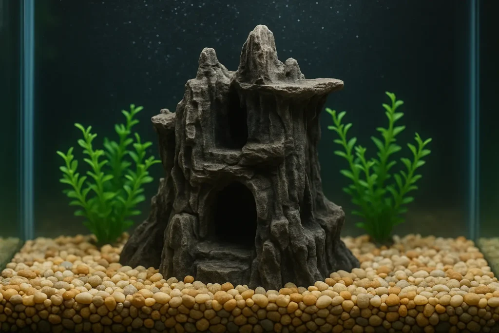 Décoration Aquarium Axolotl : Grotte Naturelle Réaliste