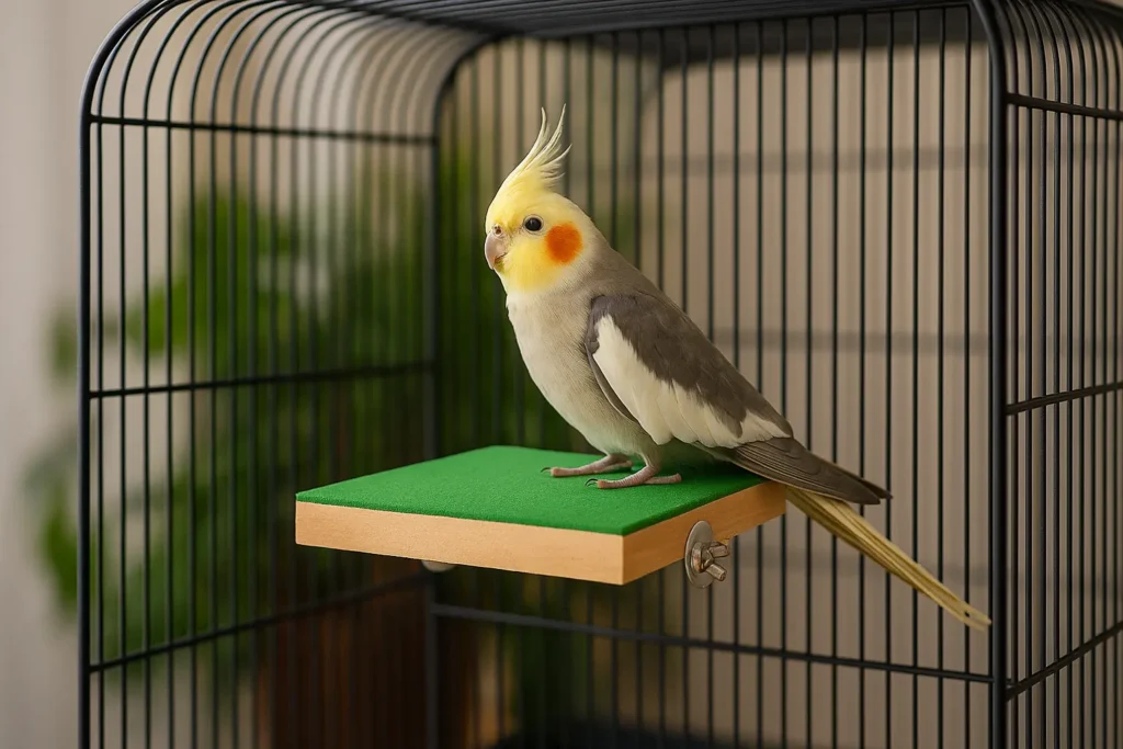 Perchoir Plateforme pour Calopsitte – Repos Confortable