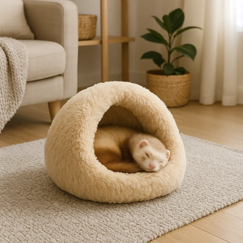 Cachette Furet Polaire – Douceur et Sécurité au Quotidien