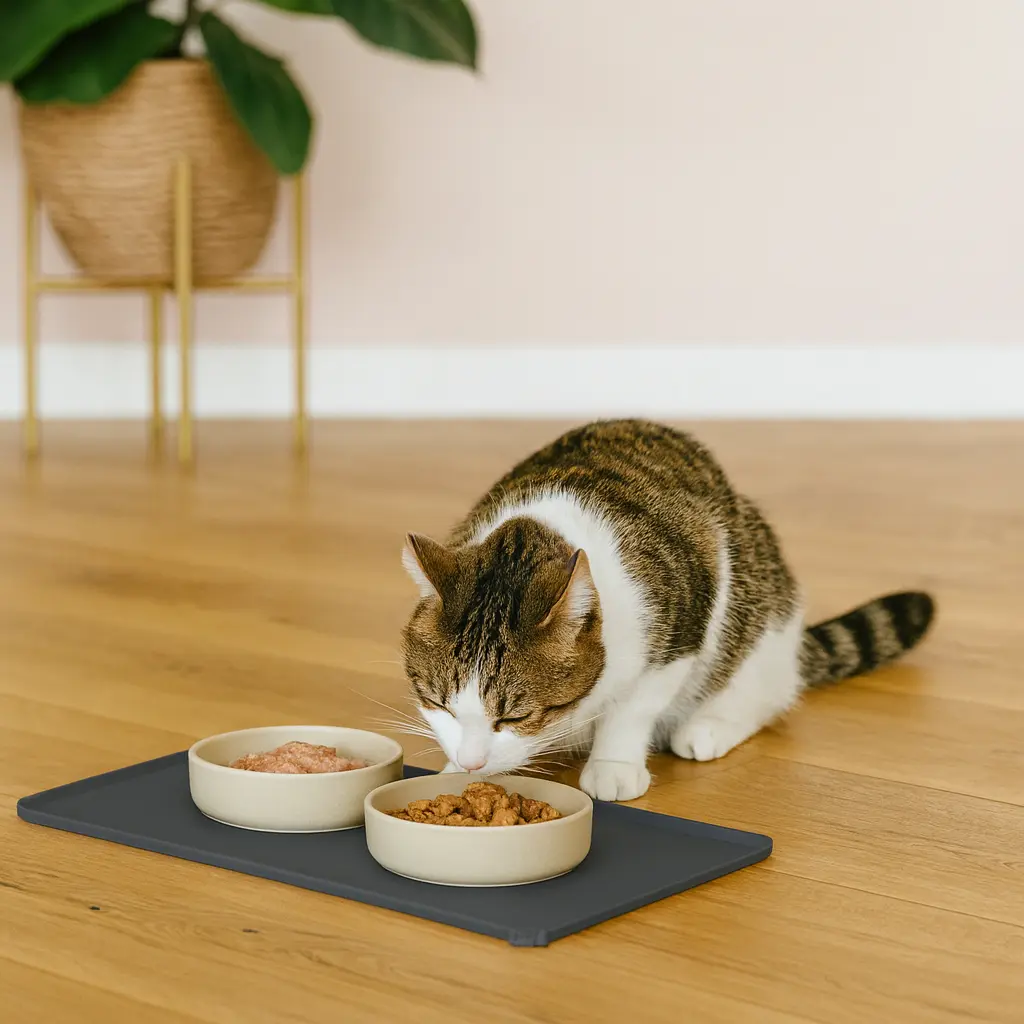 Tapis Gamelle Chat avec Rebords – Stop aux Débordements