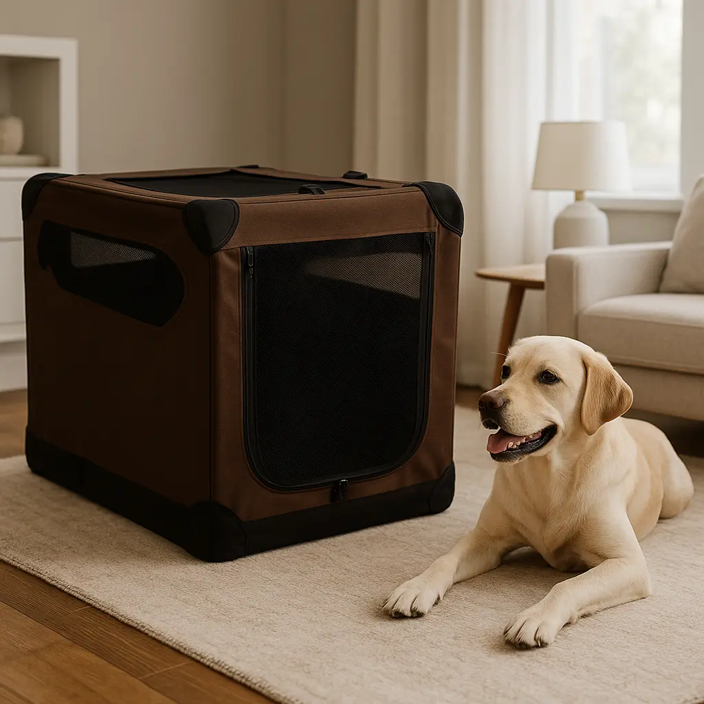 Niche de Voyage Pliable pour Chien – Confort et Mobilité Parfaite