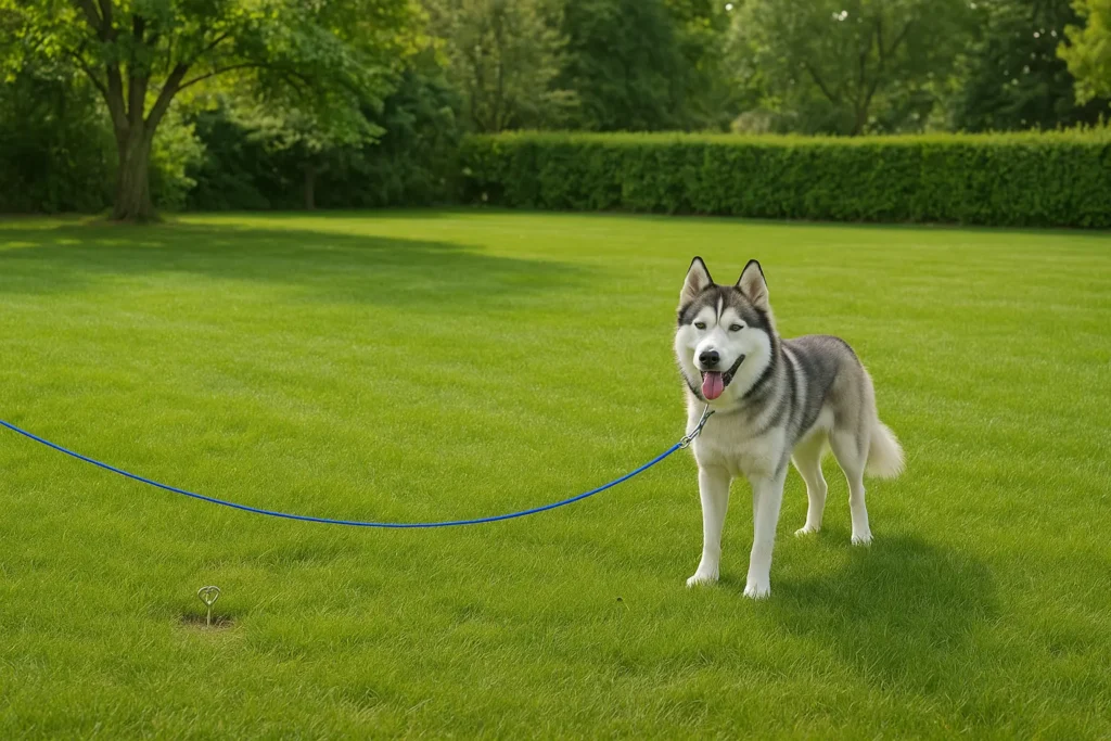 Câble d’Attache pour Chien – Sécurité et Liberté Dehors